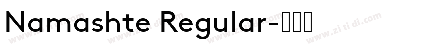 Namashte Regular字体转换